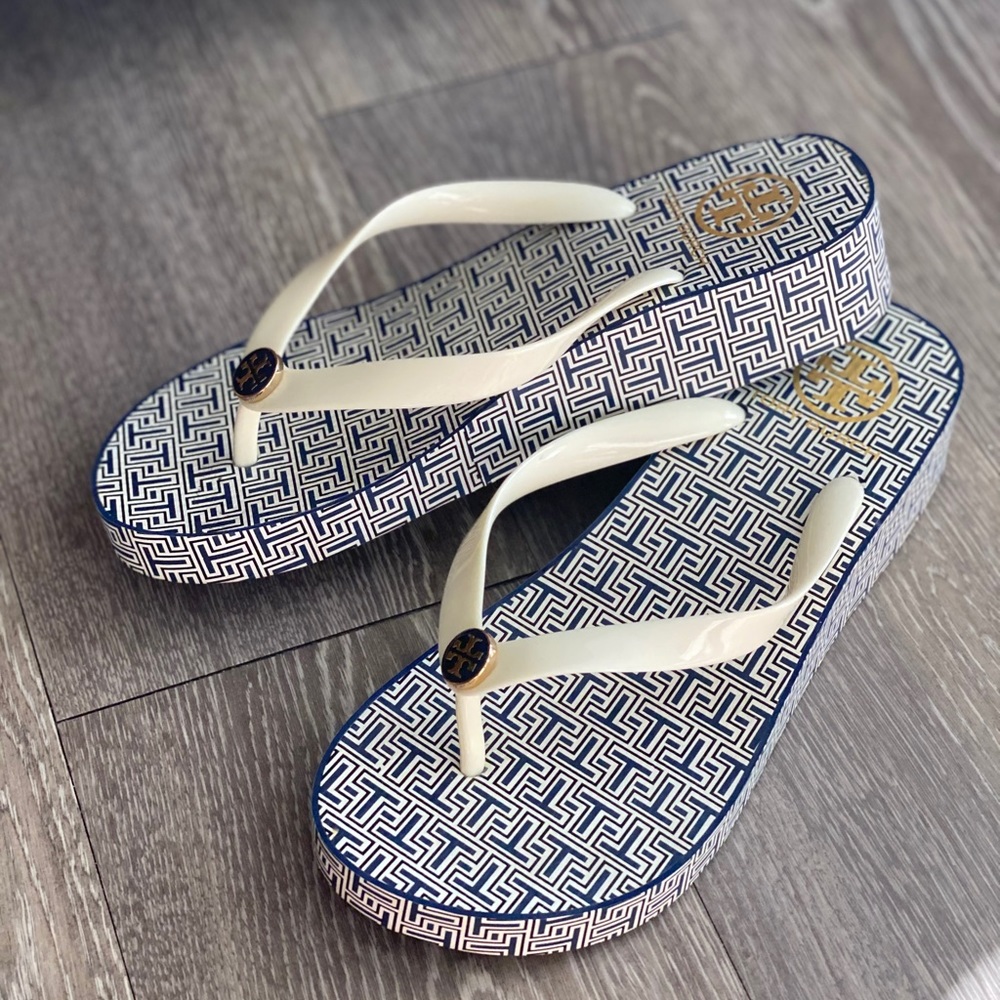 Tory Burch Wedge Flip Flops